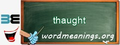 WordMeaning blackboard for thaught